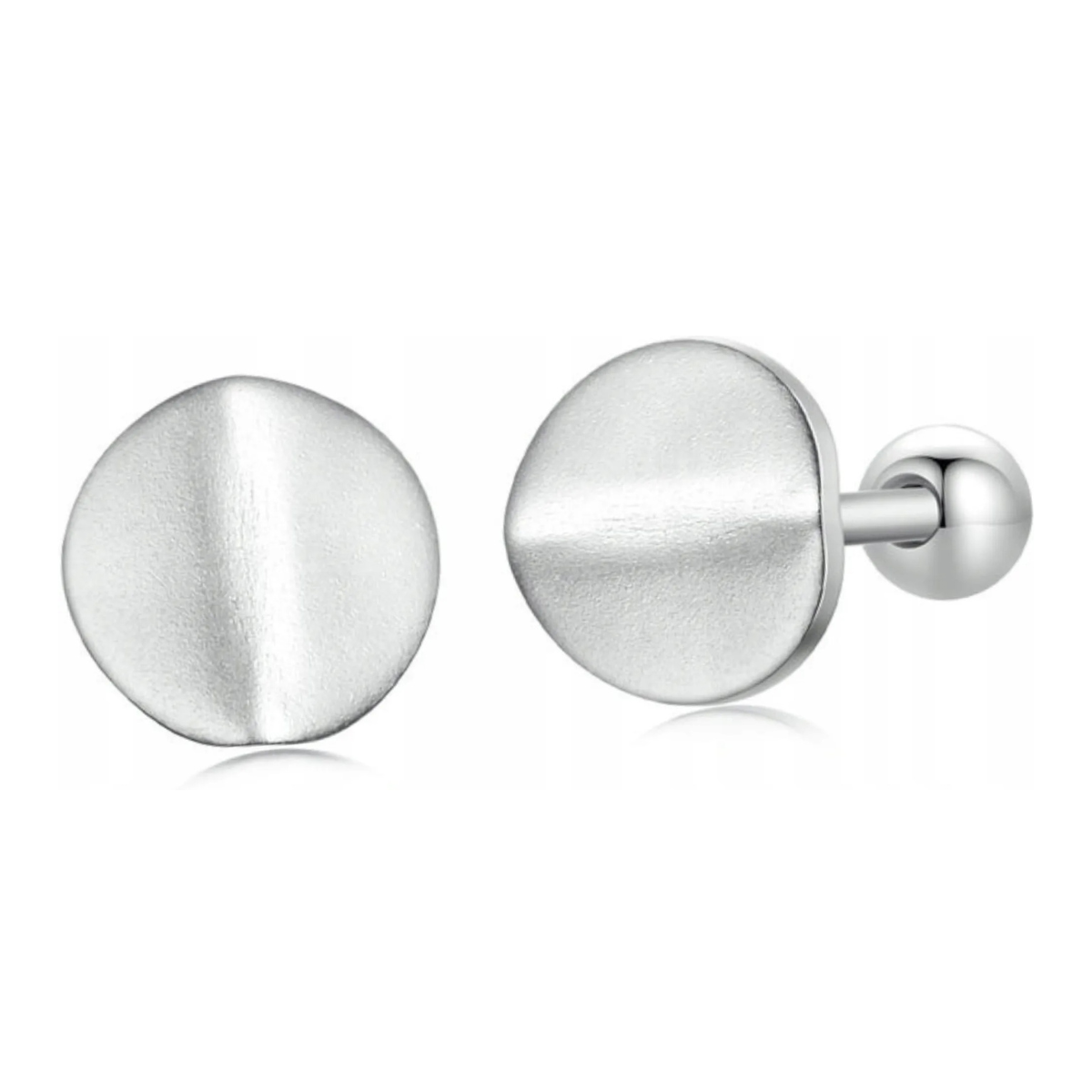 Momento naušnice - Okrugle pločice